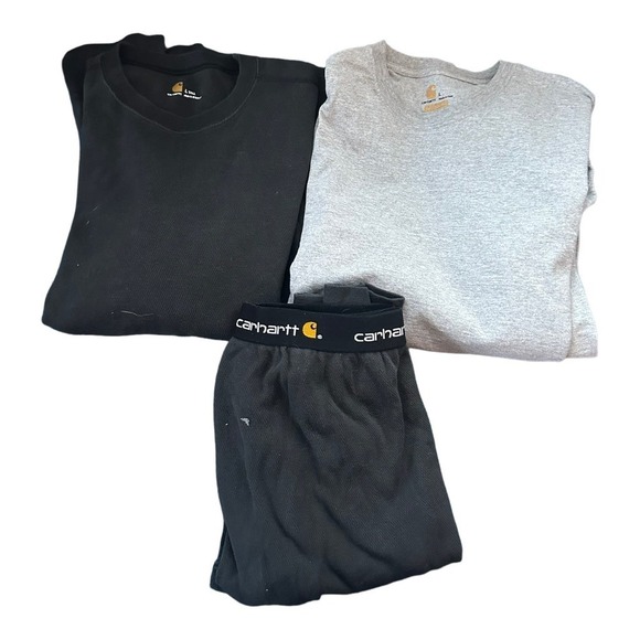 Carhartt Other - Carharrt Mens Size Large Bundle- Long Sleeve Shirts and Long underwear